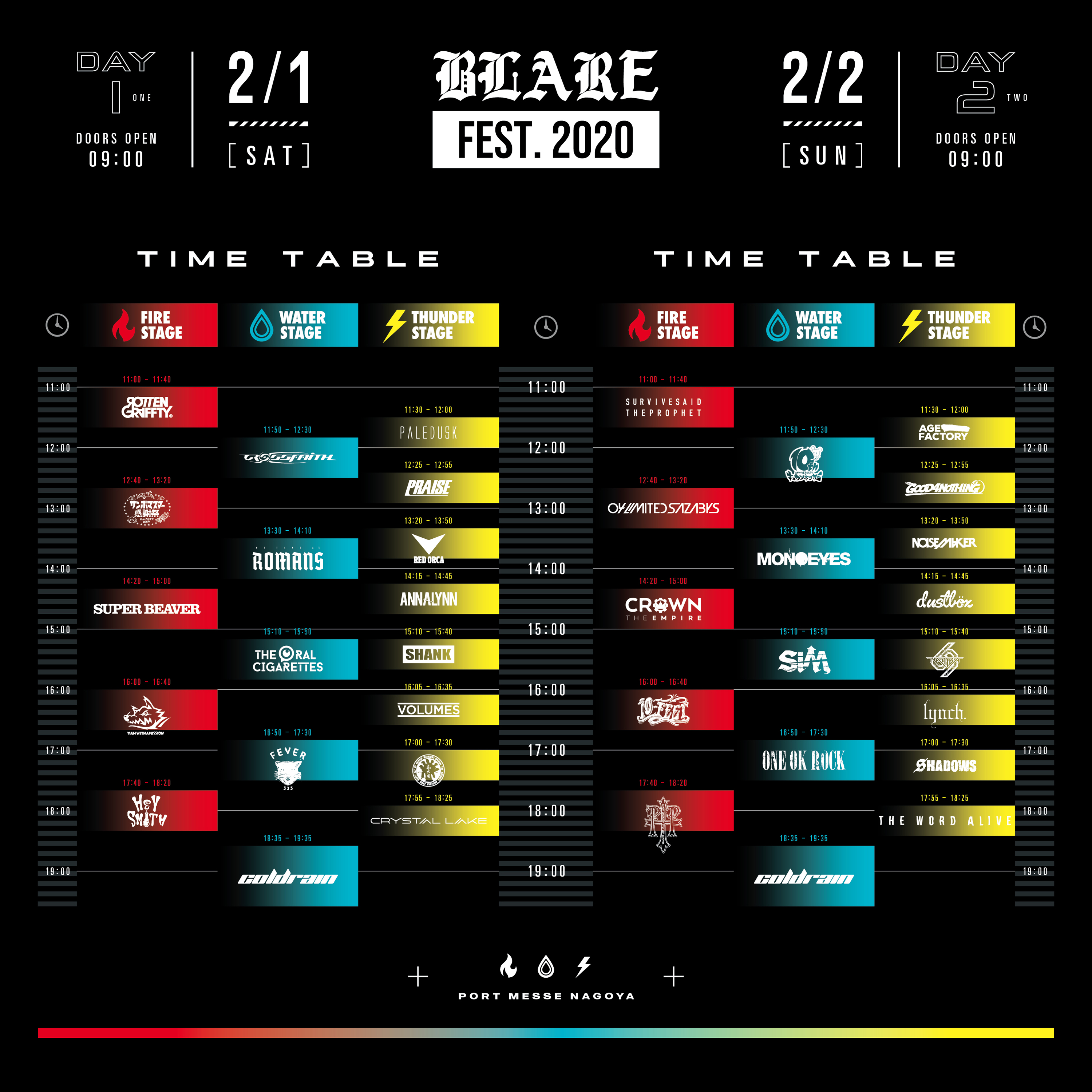 ワンオク セトリ ブレアフェス coldrain主催イベント「BLARE FEST.2020」【ONE OK ROCK】ファンブログ
